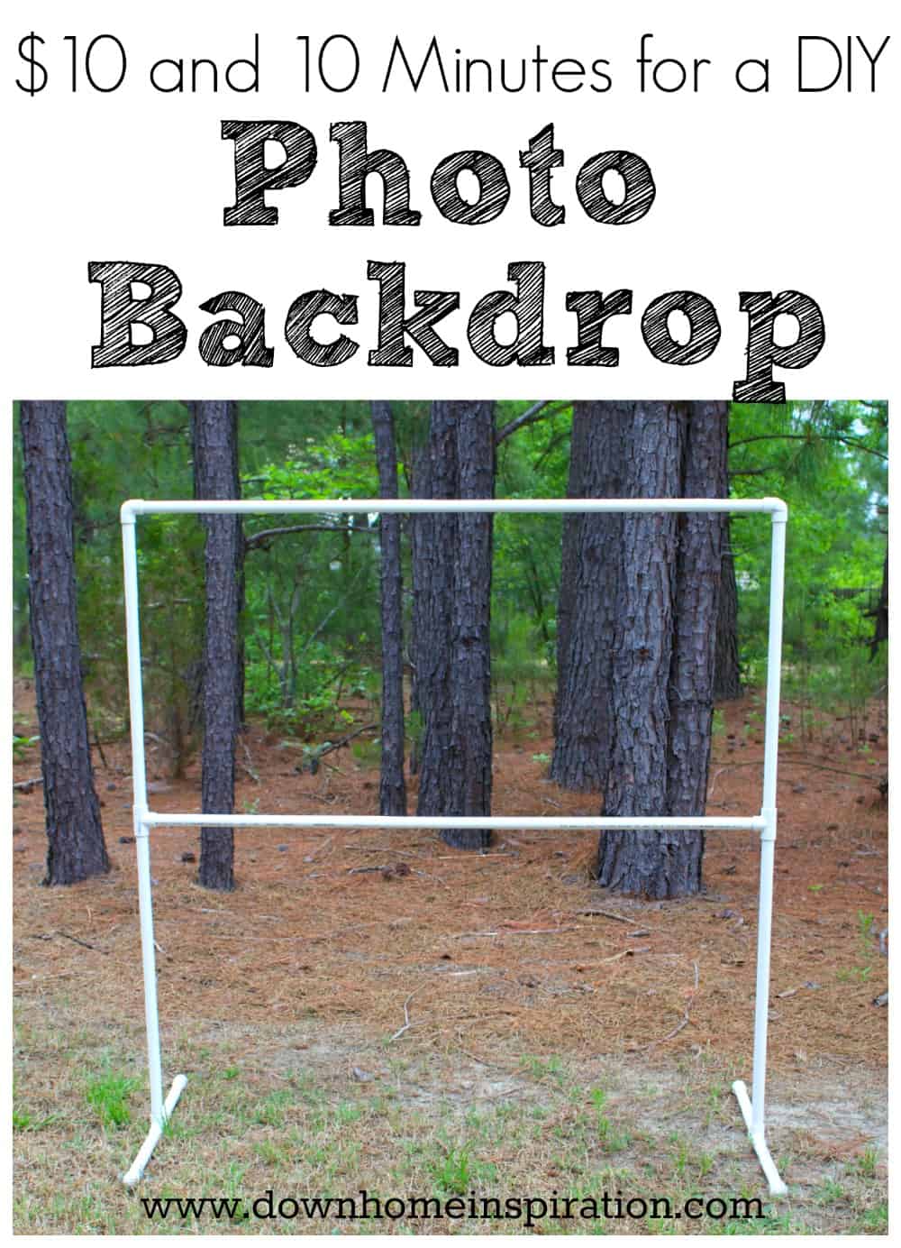 $10 and 10 Minutes for a DIY Photo Backdrop – Down Home Inspiration