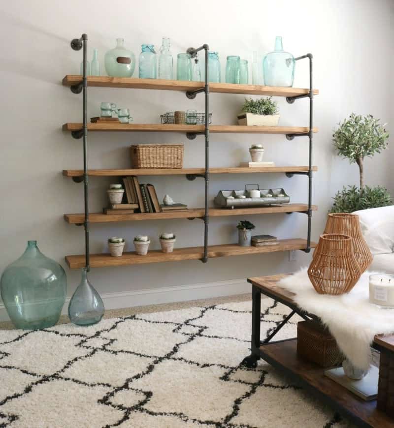 How to Build DIY Industrial Pipe Shelves – Step by Step Guide