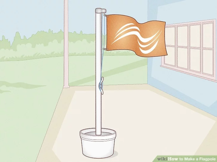 How to Make a Flagpole (with Pictures) – wikiHow
