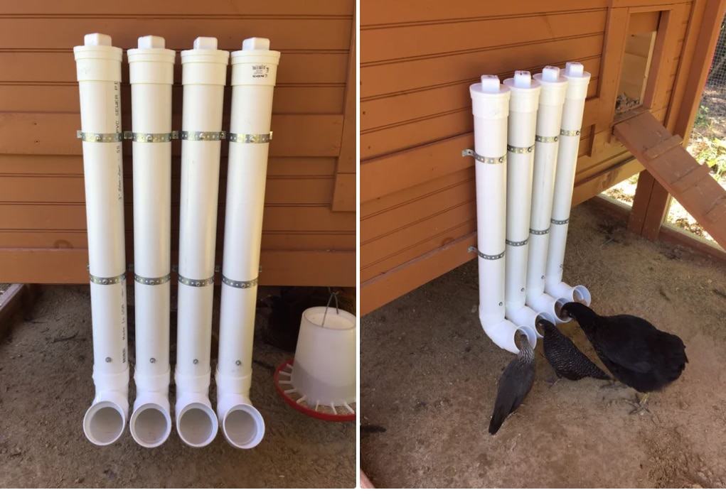 PVC Chicken Feeder How to Make a Feeder from a PVC Pipe