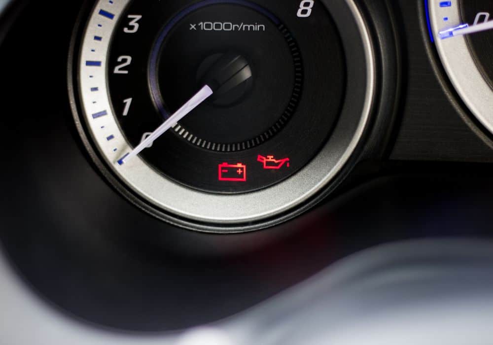 Why would the battery light go off when you accelerate?