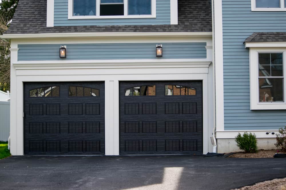 are black garage doors a bad idea?