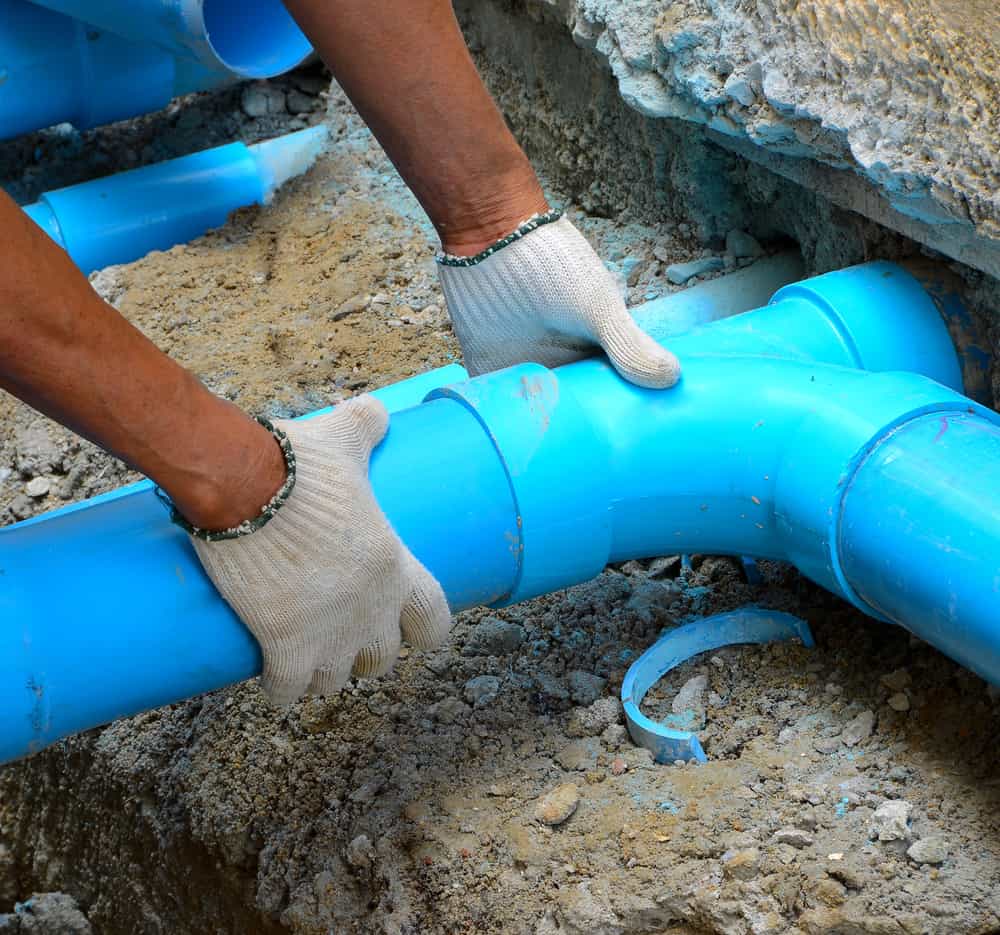 how to install sewer drain pipe