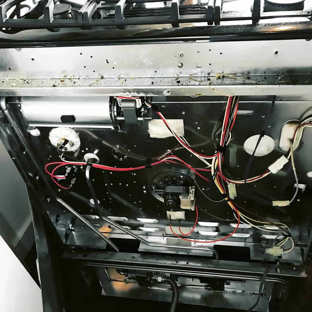 Self-Cleaning Locked Closed Oven